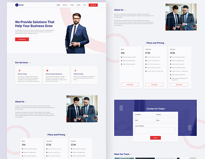 Vortex Landing Page UI Design landing page design uidesign