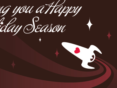 liron.de seasonal postal mailer greeting cards holiday pink rocket