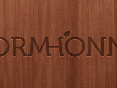Logo for furniture designer corporate identity leaf logo museo wood