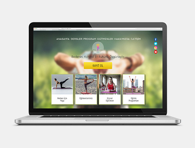 UI Website Design design fitness fresh mindfulness photoshop tasarım ui ui design ui tasarım user interface web web design web tasarım website yoga