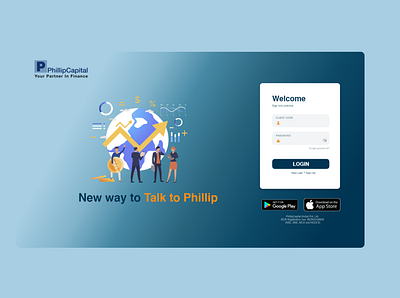 PhillipCapital Login login trading uidesign