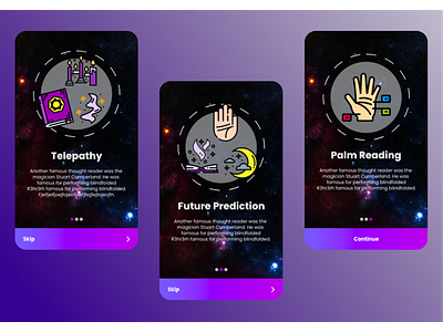 Palm Reading App Tutorial Screen