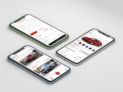 Car Selling App for salesperson adobexd color pallets 😉 design figma design ui