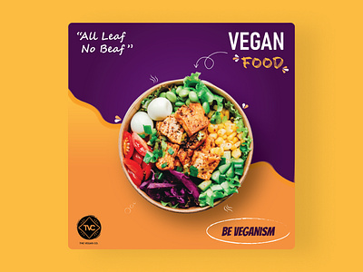 Vegan Food Social Media Post adobeillustrations branding color pallets 😉 food illu illustration media post social socialmedia socialmediapost ui vegan veganfood