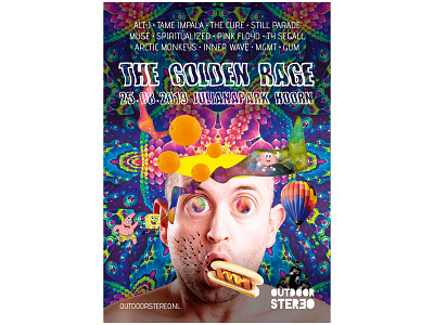 The Golden Rage concept festival festival poster festivals