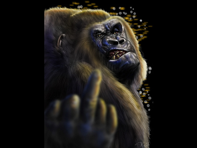I don't like you character design gorilla illustration illustrator print