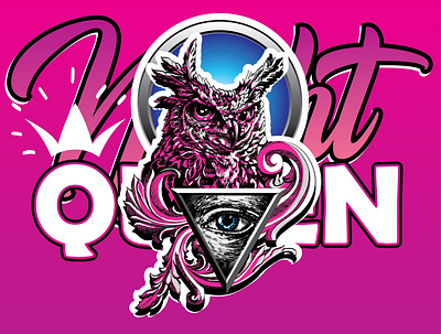 OWL design eye illustration illustrator owl print typography