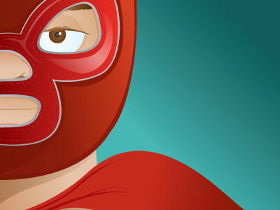 Luchador illustration ilustración