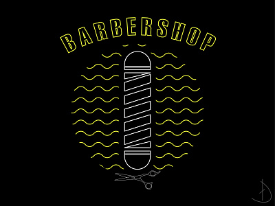 barbershop logo i made with adobe illustrator design forsale illustration illustrator indonesia logo vector