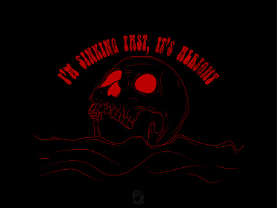 sinking fast forsale illustration illustrator indonesia logo skeleton vector