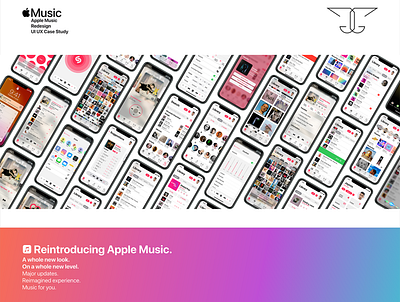 Apple Music App Redesign UI UX Case Study adobe adobe illustrator adobe photoshop adobe xd animation apple apple design apple music case study design interaction design ios product design redesign ui ui ux user experience user interface ux ux case study