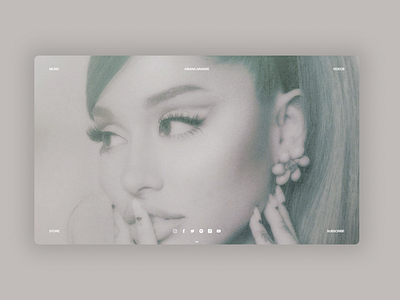 Ariana Grande Website Concept