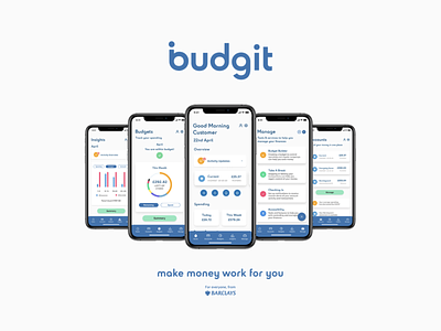 budgit by Barclays app adobe app design interaction design ios iphone mobile product design ui ux