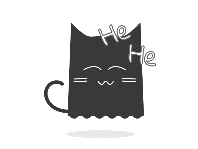 Kit Sticker animated cat cute gif illustration imo kit kitty laugh sticker vector