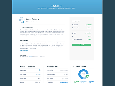 Able Pledge Page able able lending form ui web design