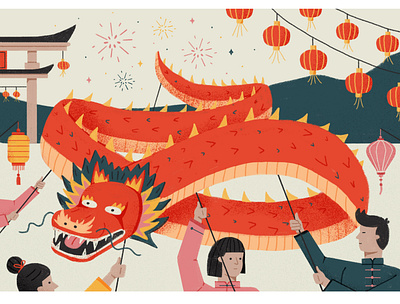 Chinese New Year celebrations celebration dragon china chinese dragon chinese lantern chinese new year dragon lunar new year photoshop