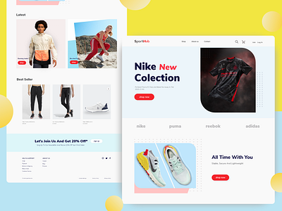 Sport E-Commerce adidas design ecommerce ecommerce design nike shoes shop shopping store ui ui design user interface userinterface web web design website