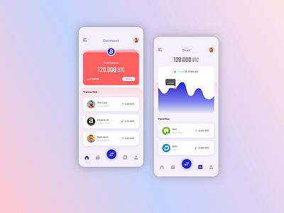 Cryptocurrency wallet ui  design