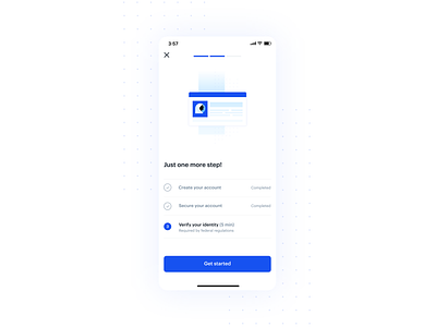 Coinbase mobile onboarding
