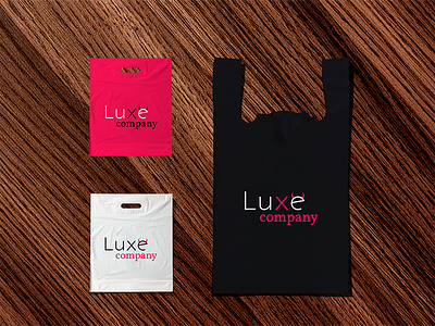 Bags design for Luxe company bags branding graphic design