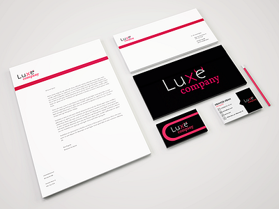 Branding for Luxe company branding graphic design