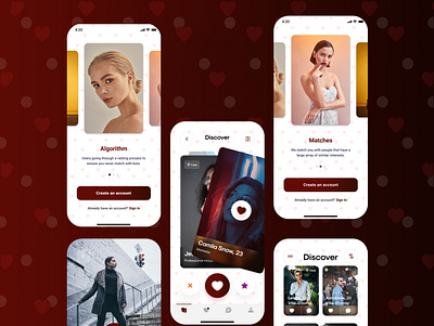 Dating App design graphic design ui