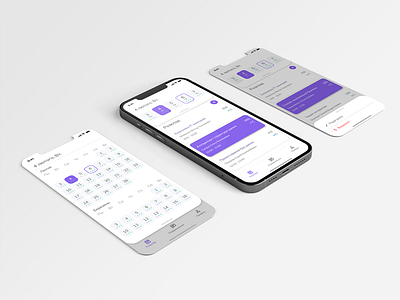 Remote Studying - Mobile App Design app app design calendar calendar app calendar design design flat flatdesign schedule schedule app school app ui university app