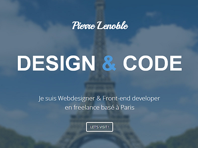 Portfolio - Design & Code code design onepage portfolio