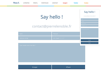 Clean Responsive Contact Form clean contact form responsive