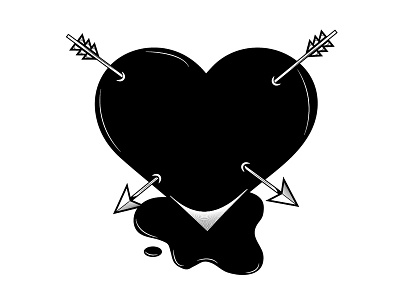 Love Hurts arrow design hearth hurt illustration ink love subuno tattoo