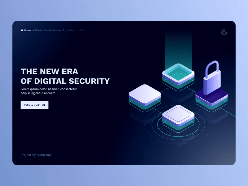 [GIF ]Digital Security Website UI Design