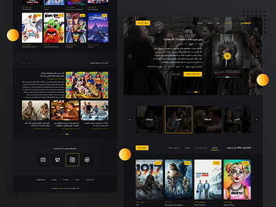 Movie Streaming Website animation concept design film flat flat design movie series site stream ui ui design uiux ux ux design website