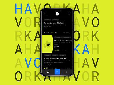 Havorka – Anonymous Chat animation anonymous app app design chat dark dark mode dark ui interaction interface ios messenger mobile mobile app mobile ui motion swipe ui