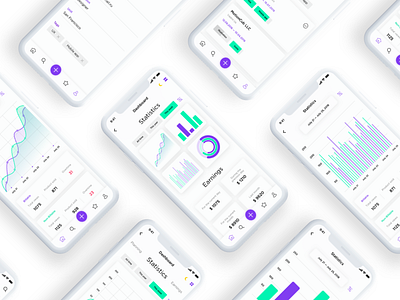 App analytics | White concept android app application design ios minimalistic simple sketch ui ux