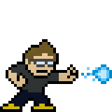 Pixelated Megaman-style Avatar