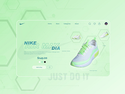 Nike Air Max Dia 👟 website landing page concept