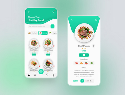 Food Delivery app 🍔🌭🍕🍱 appdesign design dribbleshots graphic design ui uidesign uiux userinterface ux