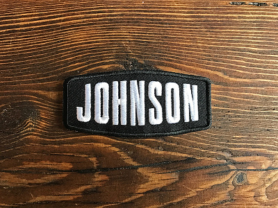 Johnson Van Solutions Patch embroidered logo patch sprinter van typography van