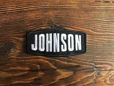 Johnson Van Solutions Patch embroidered logo patch sprinter van typography van