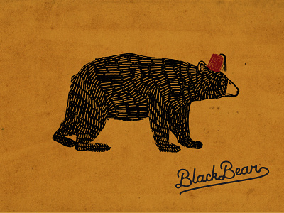 Shriner Bear bear black bear cafe hat restaurant shriner