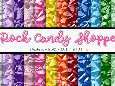 Rock Candy Digital Papers Set adobe backgrounds branding clipart design designers digital papers kit package papers pat file photoshop photoshop art photoshop pat set social media