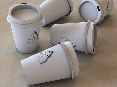 MODEL A TAKEAWAY COFFEE CUP INSIDE CINEMA 4D