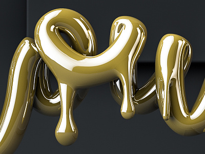 DRIPPING GOLD TEXT CINEMA 4D TUTORIAL 3d c4d cinema 4d design drip dripping text effectors gold liquid tutorial type typography