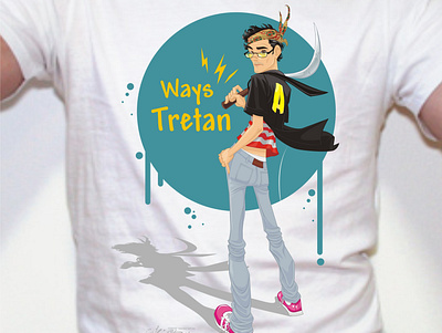 tretandibi characterdesign sticker design tshirtdesign vector