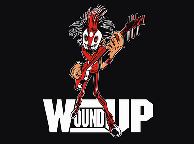 Woundup characterdesign design logo mascot mascotlogo ux vector