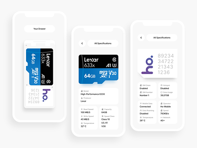 SIM Drawer Mobile App | UI Concept