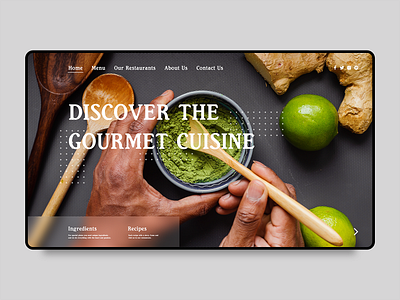 Gourmet Cuisine Website UI | 006