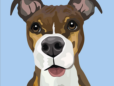 Pet portrait design graphic design illustrator portrait vector
