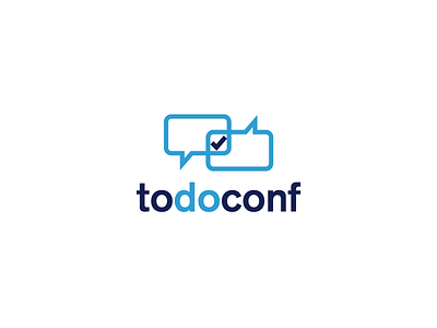 Todoconf conference logo speech bubble talk to do