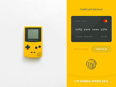 DailyUI / 002 checkout credit card dailyui pay payment ui